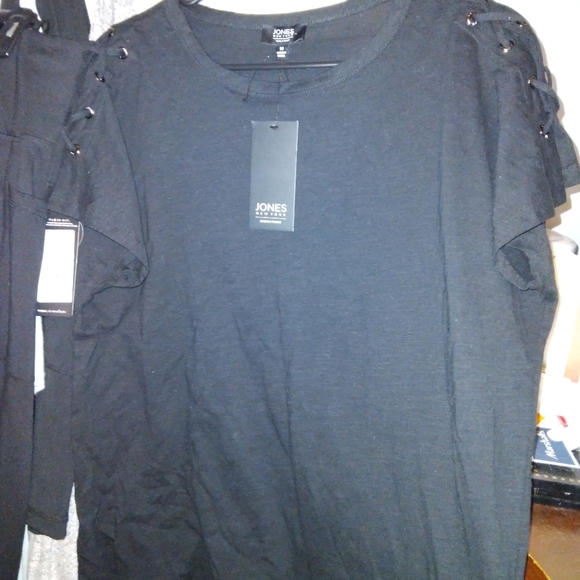 Mid Summer Sale Jone New York Tie Up Sleeve Tshirt - Picture 1 of 9